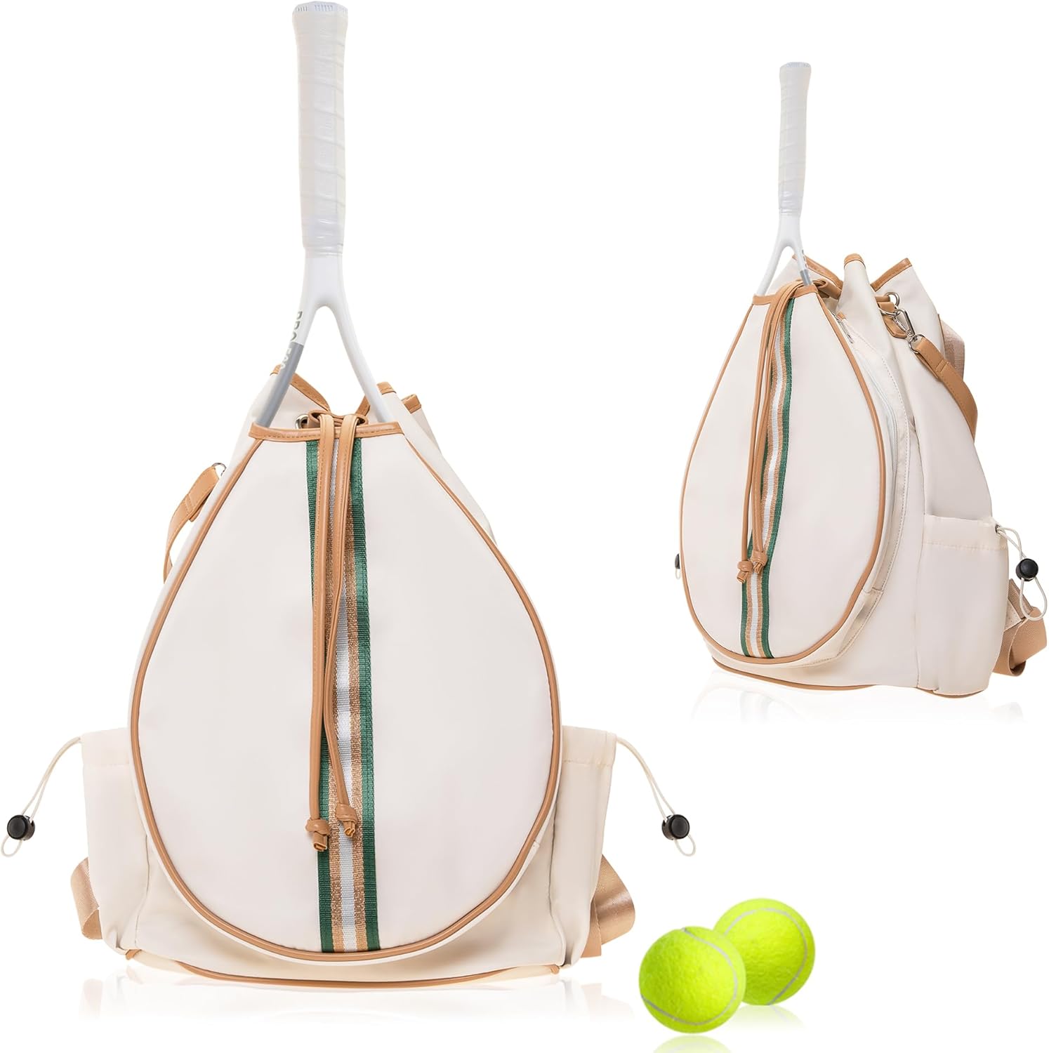 Tennis Bag Tennis Backpack for Women - Racket Pouch Case Pickleball, Badminton, Squash Sports Racquet Convertible Shoulder Tote Strap Stylish Design, Large Compartment Storage - Image 2